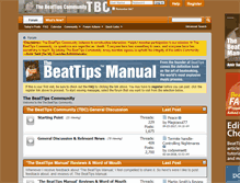 Tablet Screenshot of beattips2.com